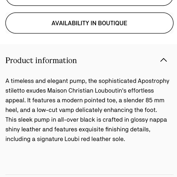 Christian Louboutin Apostrophe Pump 85 Black Heels✨ - Picture 8 of 10